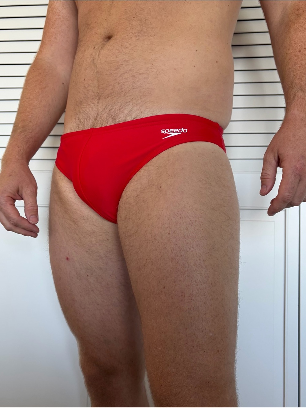 Speedo Red Men's Racing Swim Brief